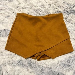 Blue Blush Suede Skort